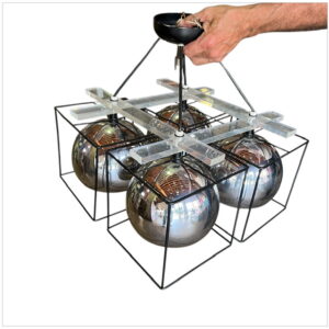 Modern Chrome Globe Hanging Light