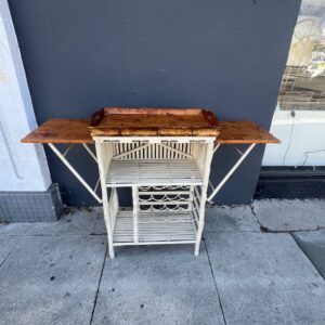 Rattan Bar With Serving Tray