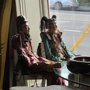 Pair Of Life Size Bali String Maniquins