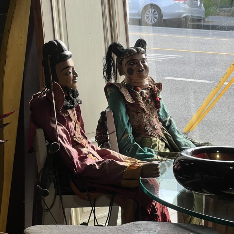 Pair Of Life Size Bali String Maniquins
