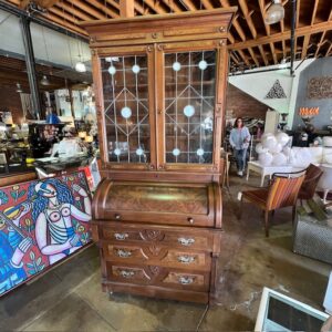 Victorian Two Part Cylinder Desk/Bureau