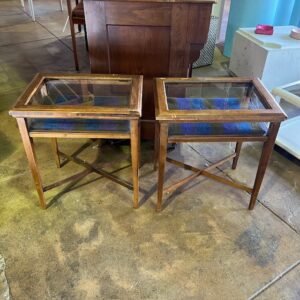 Pair Of Vitrine Side Tables