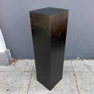 Black Painted Wood Pedestal