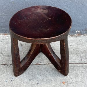 African Carved Wood Stool