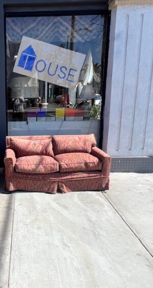 Designer Custom Slip Covered Love Seat