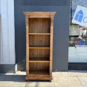 Restoration Hardware Neoclassical-Style Bleached Wood Book Shelves 