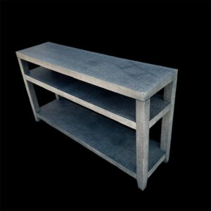 Blue Raffia Console Table