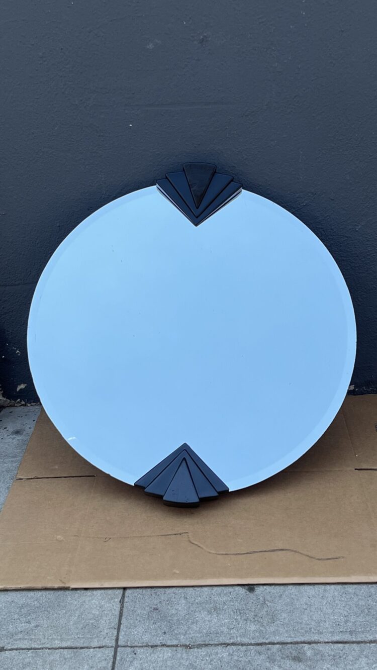 Art Deco Round Mirror - Image 2