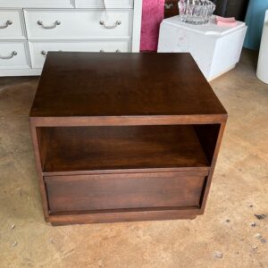 Contemporary Wood Tiered End Table