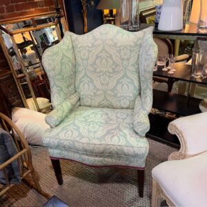 Upholstered Wing Back Arm Chair