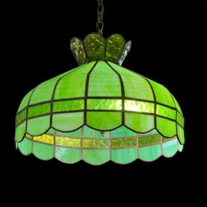 Green Glass Hanging Light