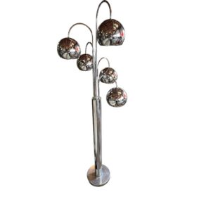 1960’s Atomic Chrome Waterfall Lamp Needs Rewiring