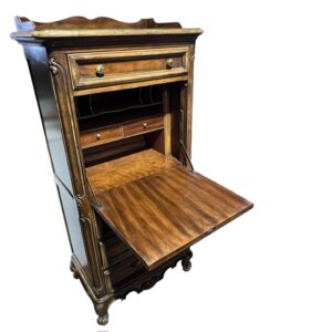 1970’s Walnut Secretary Desk By Drexel Heritage