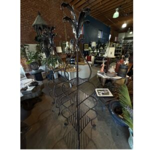 Pair Of Iron Patinated Metal Stands