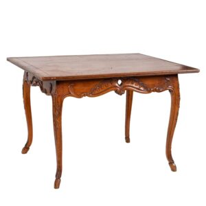 French Provincial Leather-Top Writing Table