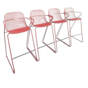 Four Italian Modern Barstools