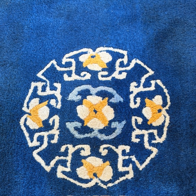 Blue Asian Rug and Throw Rugs - Image 9