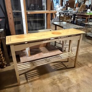 Bleached Custom Wood Sofa Table