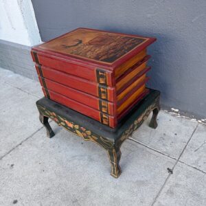 Faux Book Side Table