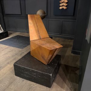 Larry Lubow’s “COPPER DIAMONDS CHAIR” Furniture Sculpture