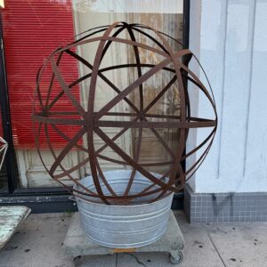 Steel Sphere Lubow Yard Art
