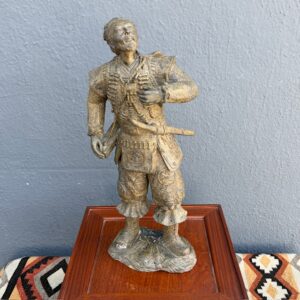 Japanese Samurai Warrior Bronze Sculpture