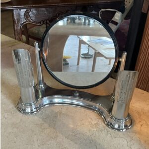 Vintage Chrome Art Deco Bel Ayre Vanity Make-Up Light Mirror