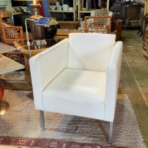 Custom Modern Leather Club Chair