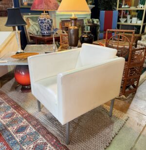 Custom Modern Leather Club Chair