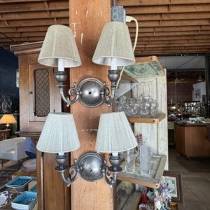 Pair Of Silver Sconces