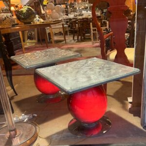 Custom Hand Blown Glass Lamp Tables