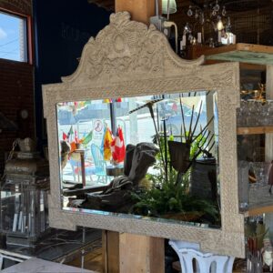 Vintage Gold Brushed Metal Clad Mirror