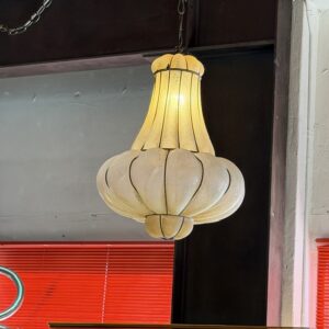 Murano Frosted Glass Caged Chandelier