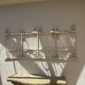 Antique Wrought Iron Wall Mount Plant Stand