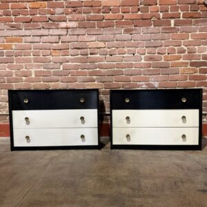 Pair Of Vintage Black/White Dressers