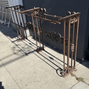Antique Wrought Iron Console Base