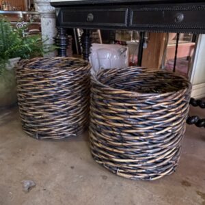 Pairs of  Wicker/Rattan Baskets