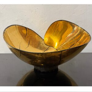 Lubow 18 Carat Gold Luster Crackle Shell