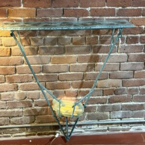 Signed Triangular Structure Console By French Designer Marco de Gueltzel