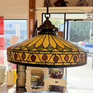 1920’s Arts and Crafts Stainglass Chandelier
