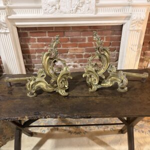French Brass AndIrons