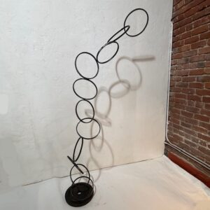 FALLING RINGS Larry Lubow Stainless Steel Sculpture
