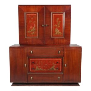 Late Deco Japanese Mahogany Cabinet