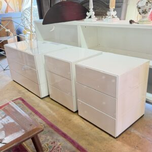 Set of Three Italian style contemporary nightstands
