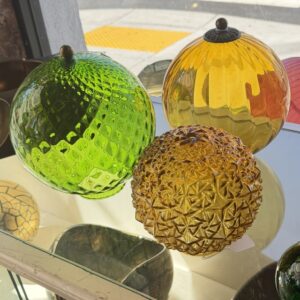 1970’s Colored Glass Globe Shades
