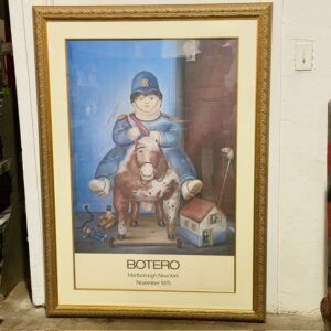 Fernando Botero “Child On Horse” Framed Offset Lithograph Poster