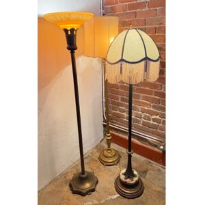 Three Antique Neoclassical Style Floor Lamps