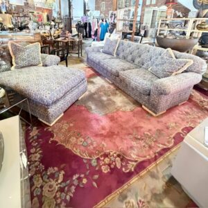 A. Rubin Chaise Lounge and Large Sofa