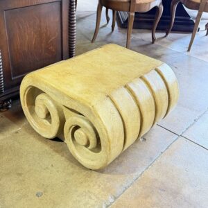 Painted Scroll End Table