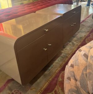 Pair Of Modern Lacquered Side Tables